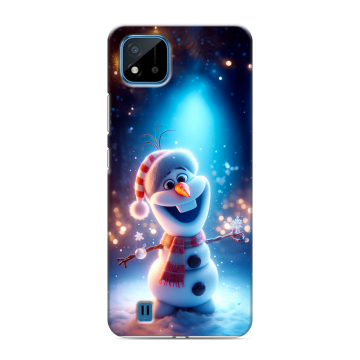 Силиконовый чехол на Realme C11 (2021) с принтом Новый год