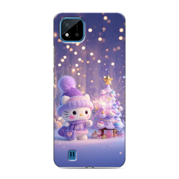 Силиконовый чехол на Realme C11 (2021) с принтом Новый год