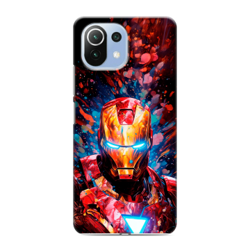 Силиконовый чехол на Xiaomi Mi 11 Lite с принтом Железный человек Ironman Силиконовый чехол на Xiaomi Mi 11 Lite с принтом Железный человек Ironman