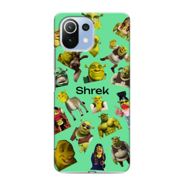 Силиконовый чехол на Xiaomi Mi 11 Lite с принтом Шрек Shrek Силиконовый чехол на Xiaomi Mi 11 Lite с принтом Шрек Shrek