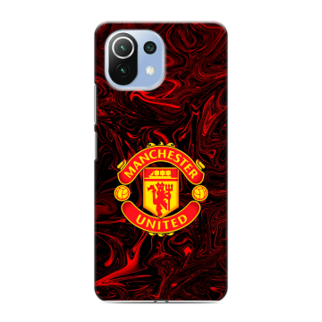 Силиконовый чехол на Xiaomi Mi 11 Lite с принтом Manchester United