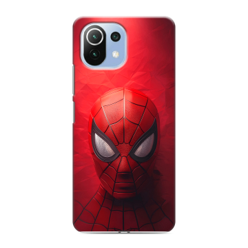 Силиконовый чехол на Xiaomi Mi 11 Lite с принтом Spiderman Человек паук