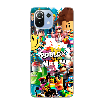Силиконовый чехол на Xiaomi Mi 11 Lite с принтом Roblox Роблокс
