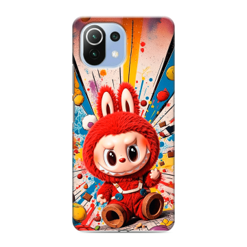 Силиконовый чехол на Xiaomi Mi 11 Lite с принтом Labubu Лабубу