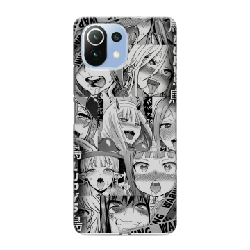 Силиконовый чехол на Xiaomi Mi 11 Lite с принтом Ahegao Ахегао Аниме