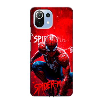 Силиконовый чехол на Xiaomi Mi 11 Lite с принтом Spiderman Человек паук Силиконовый чехол на Xiaomi Mi 11 Lite с принтом Spiderman Человек паук