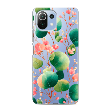 Силиконовый чехол на Xiaomi Mi 11 Lite с принтом женский