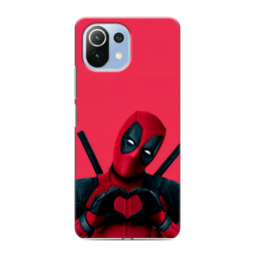 Силиконовый чехол на Xiaomi Mi 11 Lite с принтом Дедпул Deadpool Силиконовый чехол на Xiaomi Mi 11 Lite с принтом Дедпул Deadpool