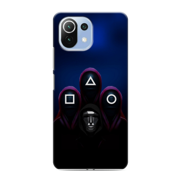 Силиконовый чехол на Xiaomi Mi 11 Lite с принтом Игра Кальмара