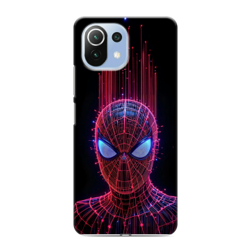 Силиконовый чехол на Xiaomi Mi 11 Lite с принтом Spiderman Человек паук Силиконовый чехол на Xiaomi Mi 11 Lite с принтом Spiderman Человек паук