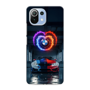 Силиконовый чехол на Xiaomi Mi 11 Lite с принтом BMW БМВ Силиконовый чехол на Xiaomi Mi 11 Lite с принтом BMW БМВ