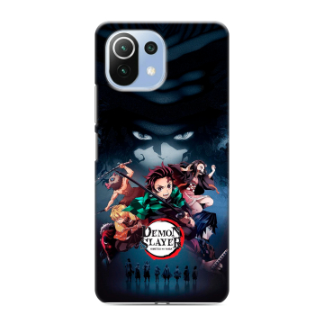 Силиконовый чехол на Xiaomi Mi 11 Lite с принтом Demon Slayer Клинок рассекающий демонов Силиконовый чехол на Xiaomi Mi 11 Lite с принтом Demon Slayer Клинок рассекающий демонов