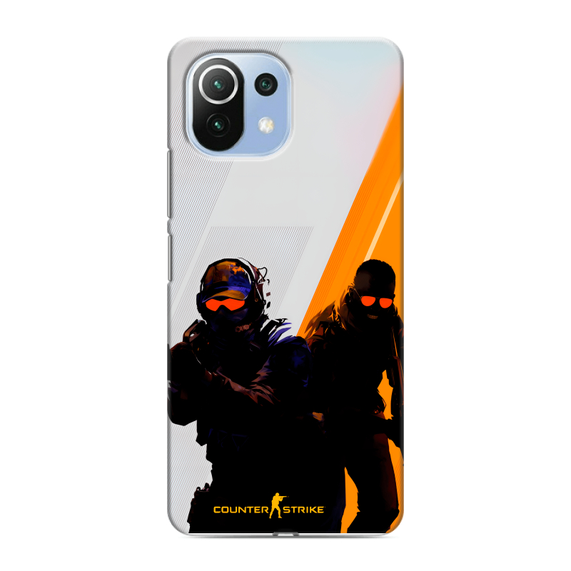 Силиконовый чехол на Xiaomi Mi 11 Lite с принтом Контер страйк Counter strike Силиконовый чехол на Xiaomi Mi 11 Lite с принтом Контер страйк Counter strike