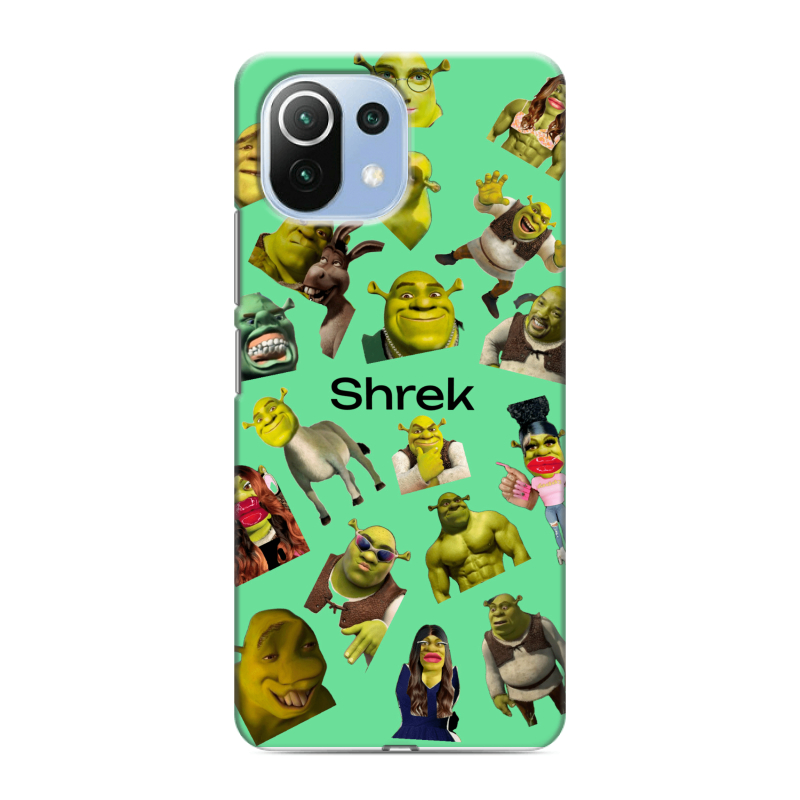 Силиконовый чехол на Xiaomi Mi 11 Lite с принтом Шрек Shrek Силиконовый чехол на Xiaomi Mi 11 Lite с принтом Шрек Shrek