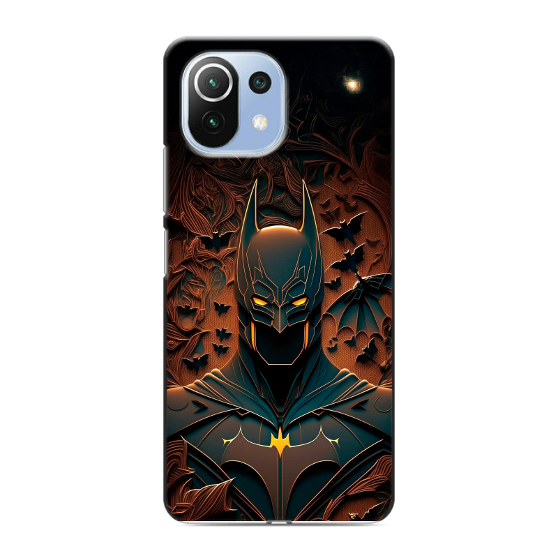 Силиконовый чехол на Xiaomi Mi 11 Lite с принтом Batman Бэтмен Силиконовый чехол на Xiaomi Mi 11 Lite с принтом Batman Бэтмен