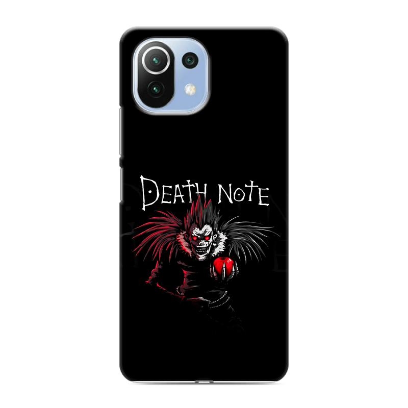 Силиконовый чехол на Xiaomi Mi 11 Lite с принтом Death note Тетрадь смерти Силиконовый чехол на Xiaomi Mi 11 Lite с принтом Death note Тетрадь смерти