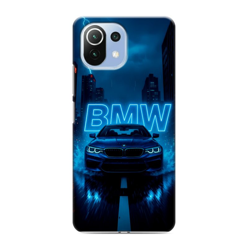 Силиконовый противоударный чехол на Xiaomi Mi 11 Lite с принтом BMW БМВ Силиконовый противоударный чехол на Xiaomi Mi 11 Lite с принтом BMW БМВ