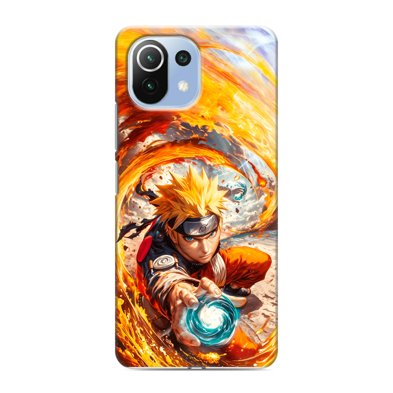 Силиконовый противоударный чехол на Xiaomi Mi 11 Lite с принтом Аниме Наруто Naruto Силиконовый противоударный чехол на Xiaomi Mi 11 Lite с принтом Аниме Наруто Naruto