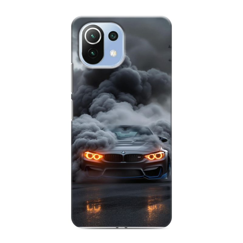Силиконовый чехол на Xiaomi Mi 11 Lite с принтом BMW БМВ Силиконовый чехол на Xiaomi Mi 11 Lite с принтом BMW БМВ