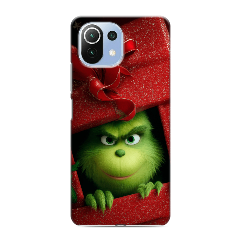 Силиконовый противоударный чехол на Xiaomi Mi 11 Lite с принтом Новый год Силиконовый противоударный чехол на Xiaomi Mi 11 Lite с принтом Новый год
