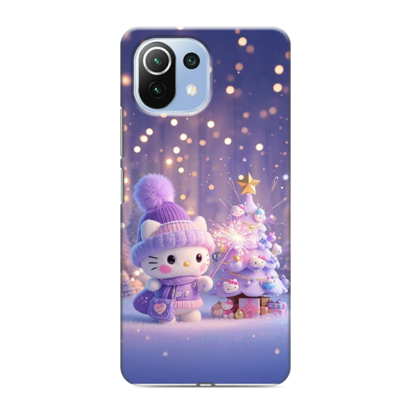 Силиконовый чехол на Xiaomi Mi 11 Lite с принтом Новый год Силиконовый чехол на Xiaomi Mi 11 Lite с принтом Новый год