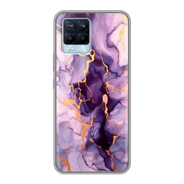 Силиконовый чехол на Realme 8 с принтом Мрамор Силиконовый чехол на Realme 8 с принтом Мрамор
