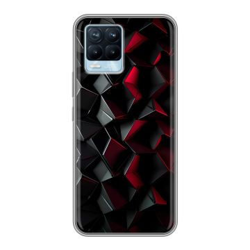 Силиконовый чехол на Realme 8 с принтом Абстракция