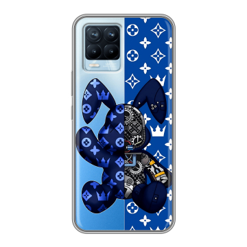 Силиконовый чехол на Realme 8 с принтом Луи робот Силиконовый чехол на Realme 8 с принтом Луи робот