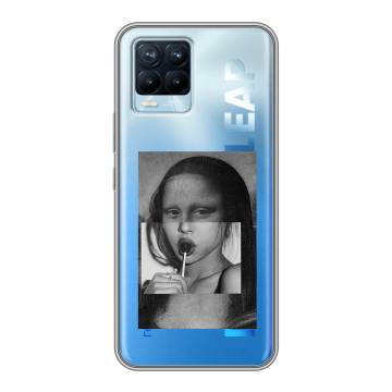 Силиконовый чехол на Realme 8 с принтом Мона Лиза Силиконовый чехол на Realme 8 с принтом Мона Лиза