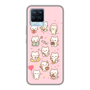 Силиконовый чехол на Realme 8 с принтом Hello Kitty Хелоу Кити Силиконовый чехол на Realme 8 с принтом Hello Kitty Хелоу Кити