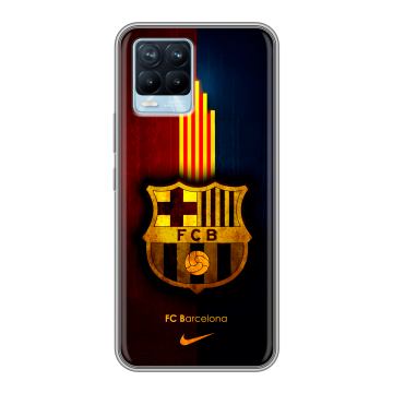 Силиконовый чехол на Realme 8 с принтом Барселона Barcelona