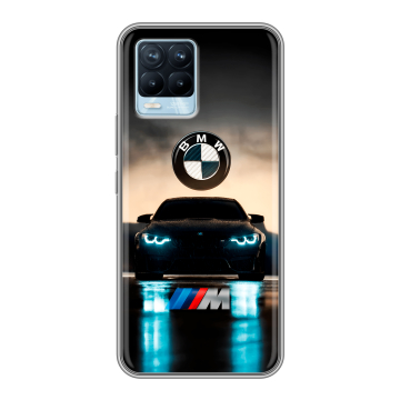 Силиконовый чехол на Realme 8 с принтом БМВ BMW