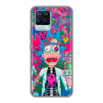 Силиконовый чехол на Realme 8 с принтом Рик и Морти Rick Morty Силиконовый чехол на Realme 8 с принтом Рик и Морти Rick Morty