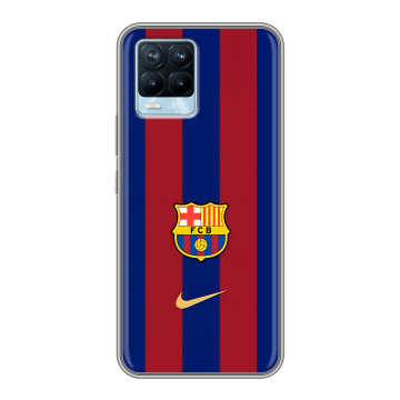 Силиконовый чехол на Realme 8 с принтом Барселона Barcelona