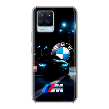 Силиконовый чехол на Realme 8 с принтом БМВ BMW