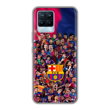 Силиконовый чехол на Realme 8 с принтом Барселона Barcelona