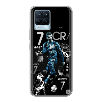 Силиконовый чехол на Realme 8 с принтом Реал Роналдо