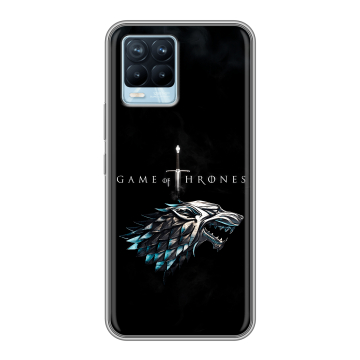 Силиконовый чехол на Realme 8 с принтом Игра Престолов Game Thrones