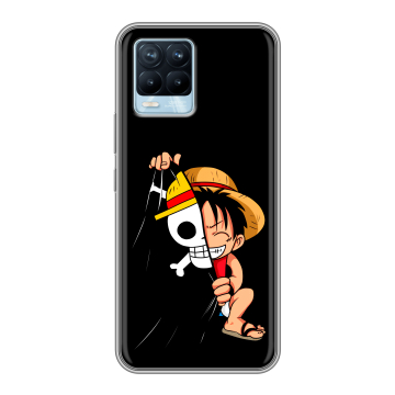 Силиконовый чехол на Realme 8 с принтом One Piece Ван Пис