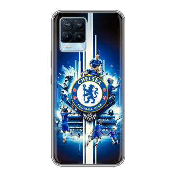 Силиконовый чехол на Realme 8 с принтом Chelsea Челси