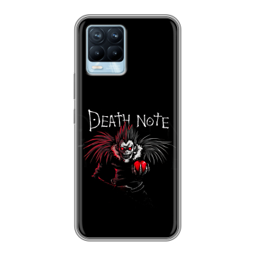 Силиконовый чехол на Realme 8 с принтом Death note Тетрадь смерти Силиконовый чехол на Realme 8 с принтом Death note Тетрадь смерти