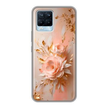 Силиконовый чехол на Realme 8 с принтом женский
