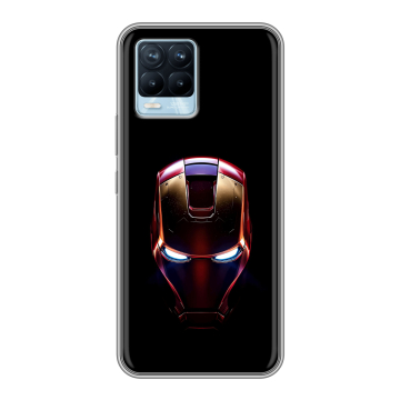 Силиконовый чехол на Realme 8 с принтом IronMan Железный человек Силиконовый чехол на Realme 8 с принтом IronMan Железный человек
