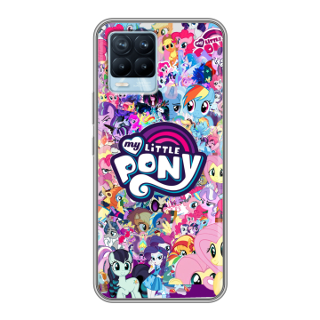 Силиконовый чехол на Realme 8 с принтом My little pony Дружба чудо Силиконовый чехол на Realme 8 с принтом My little pony Дружба чудо
