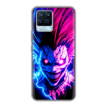Силиконовый чехол на Realme 8 с принтом Death note Тетрадь смерти