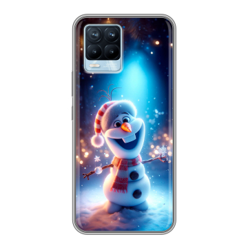 Силиконовый чехол на Realme 8 с принтом Новый год