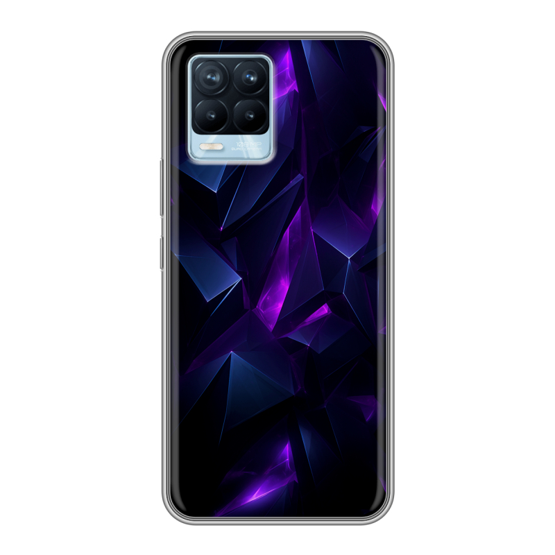 Пластиковый чехол на Realme 8 с принтом Абстракиция Пластиковый чехол на Realme 8 с принтом Абстракиция