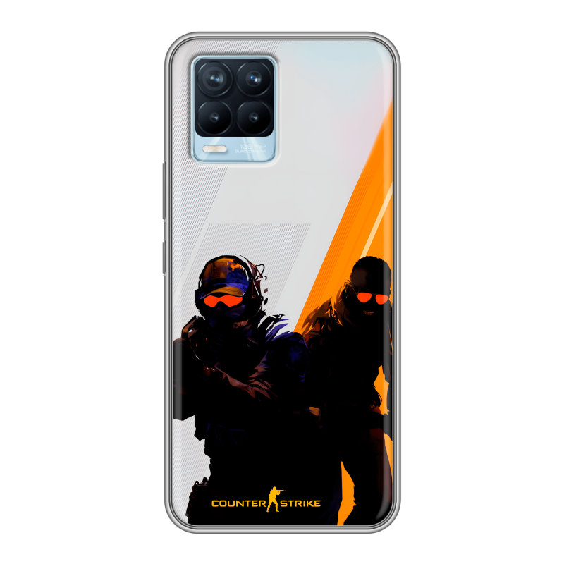Пластиковый чехол на Realme 8 с принтом Контер страйк Counter strike Пластиковый чехол на Realme 8 с принтом Контер страйк Counter strike