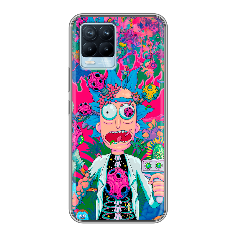 Силиконовый чехол на Realme 8 с принтом Рик и Морти Rick Morty Силиконовый чехол на Realme 8 с принтом Рик и Морти Rick Morty