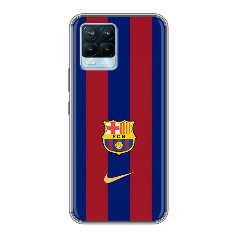 Силиконовый чехол на Realme 8 с принтом Барселона Barcelona Силиконовый чехол на Realme 8 с принтом Барселона Barcelona